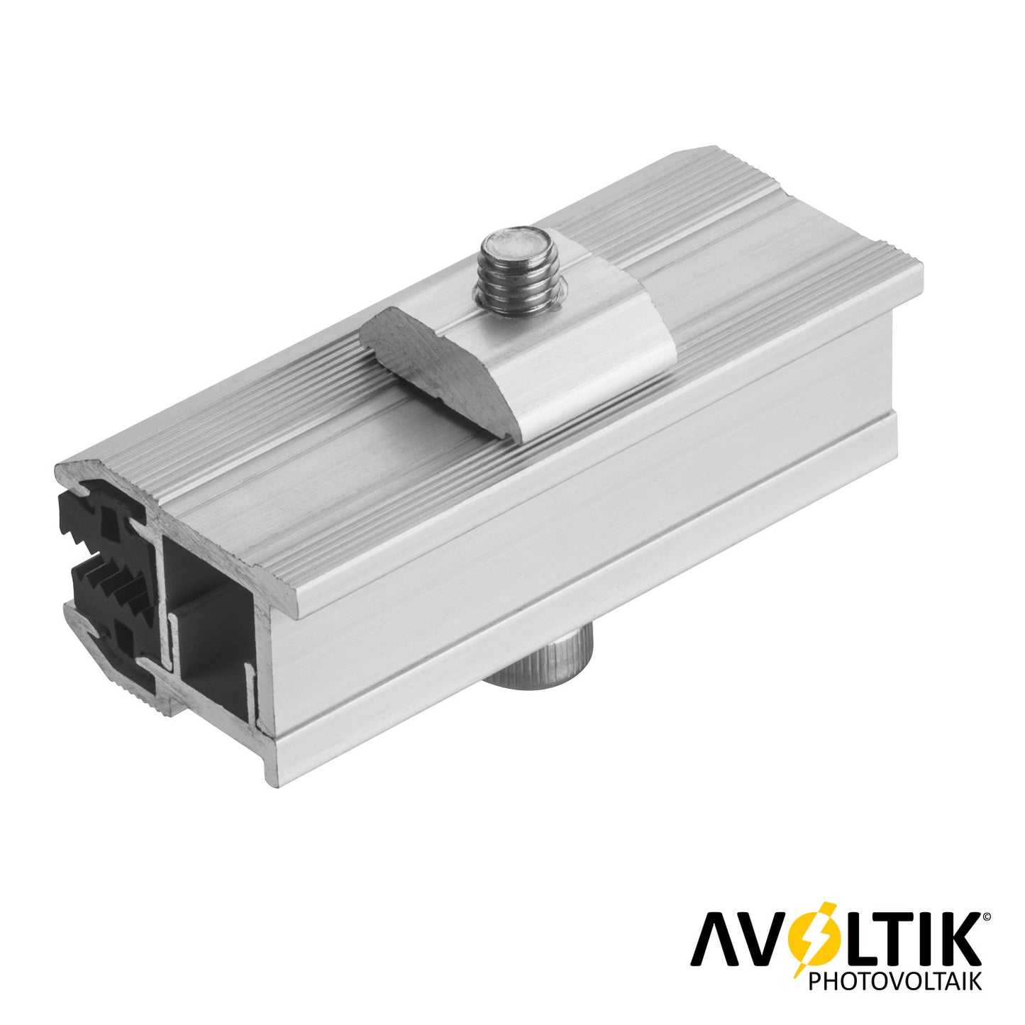Avoltik Photovoltaik ALU Laminatklemme Endklemme für Dünnschichtmodule von Unten