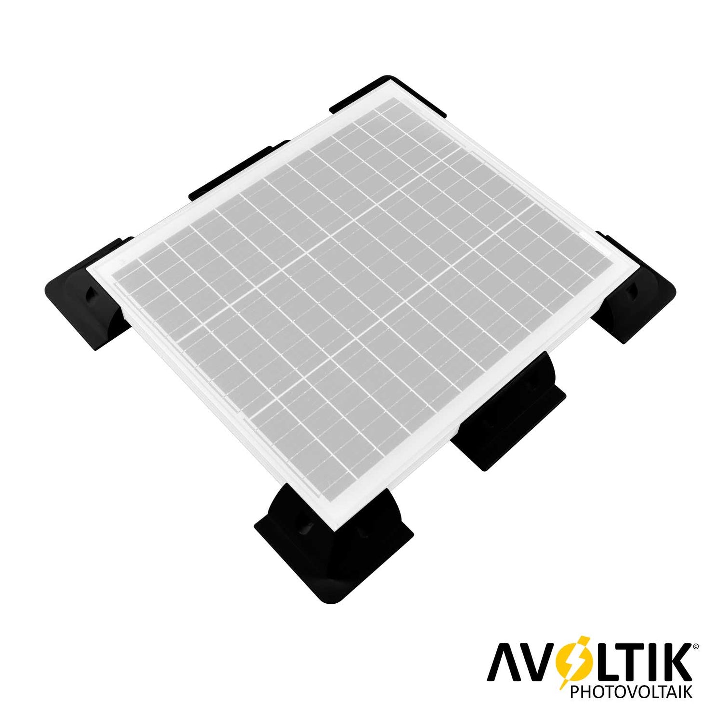 Avoltik 7er Set ABS Solarmodul Eck Halterung verstellbar Dach Befestigung Montage in schwarz Anwendungsbeispiel