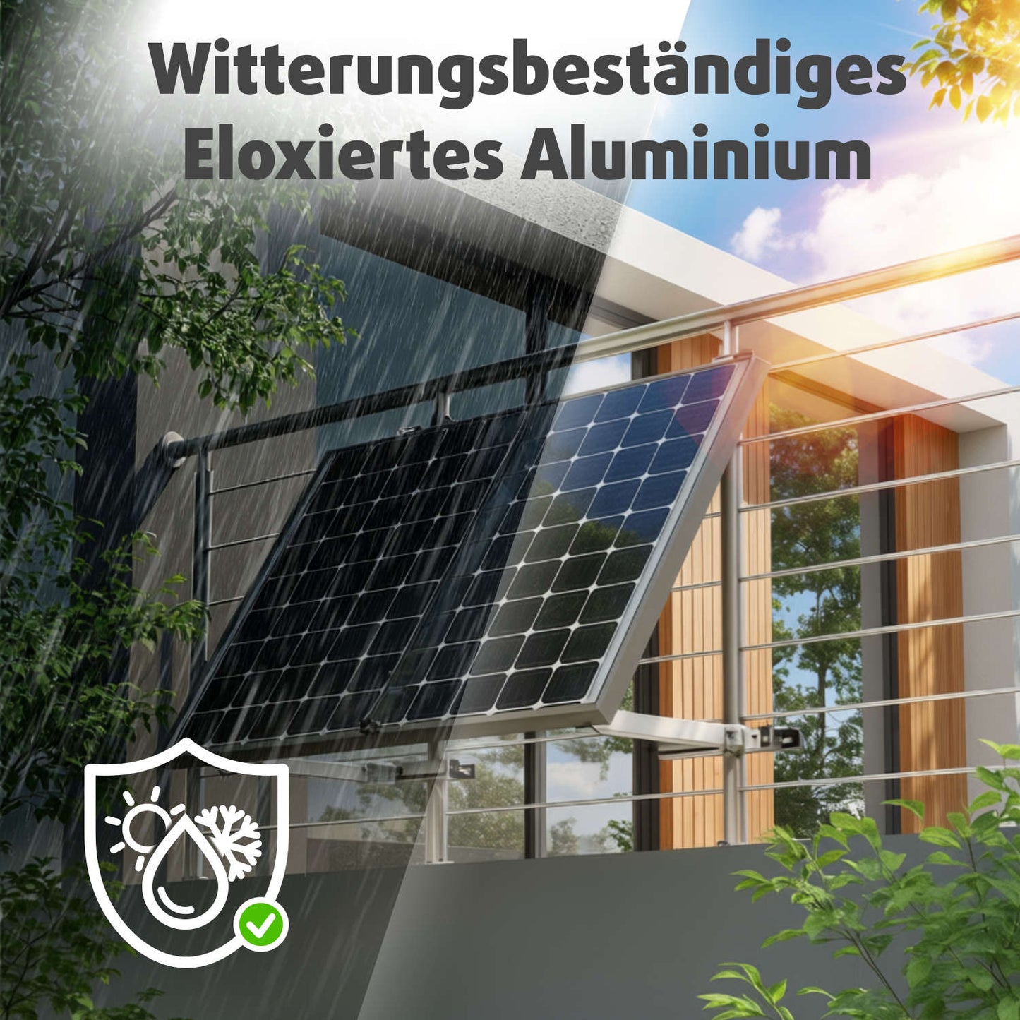 Witterungsbeständiges eloxiertes Aluminium