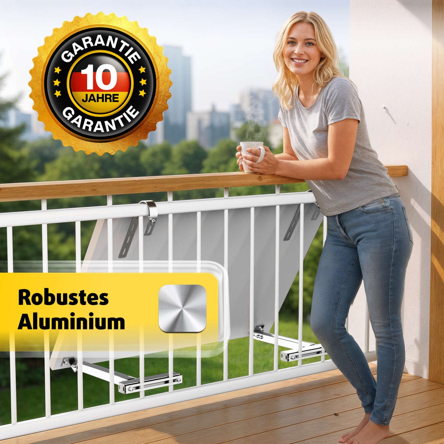 Avoltik alkonhalterungsset für ein Solarpanel - Robustes Aluminium