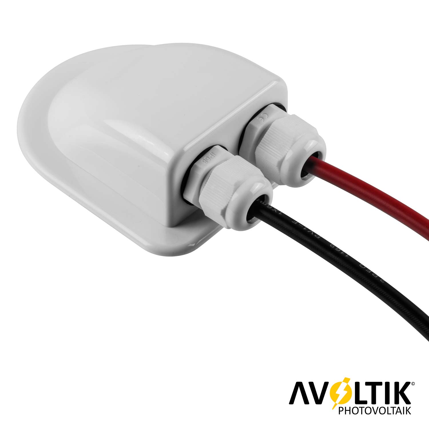 Avoltik Doppelte Kabeleinführungsdose für Dachdurchführung gebogen ABS wetterfest Anwendungsbeispiel