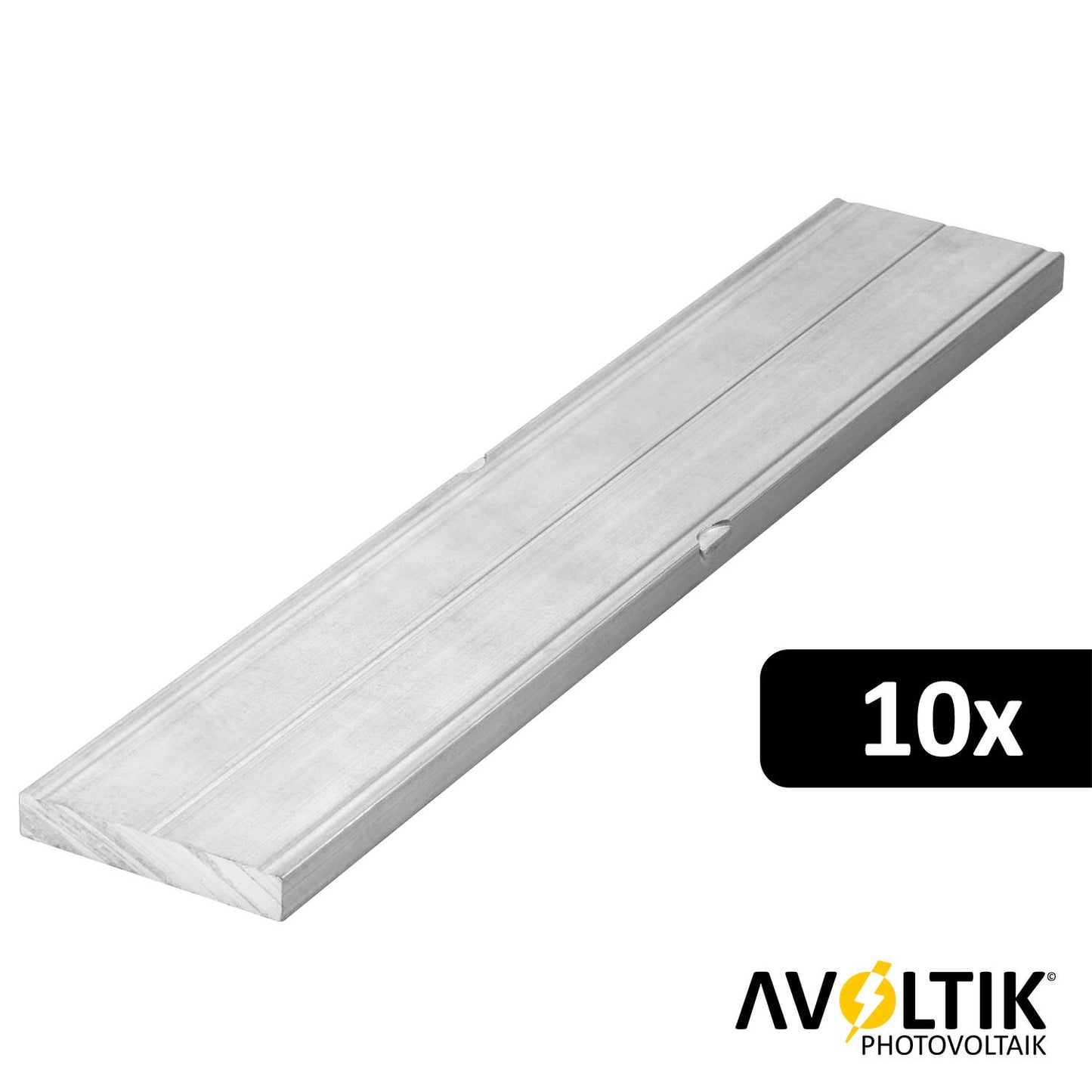 Avoltik Profilverbinder /Schienenverbinder zum Einschieben für 40x40mm Solar Aluprofil 10 Stück