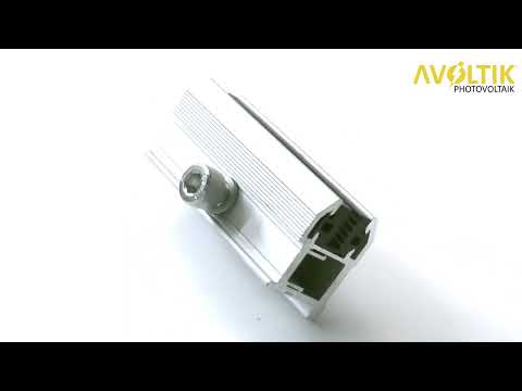 Avoltik Laminat Endklemme für Dünnschichtmodule | Photovoltaik Solarmodul Montagezubehör