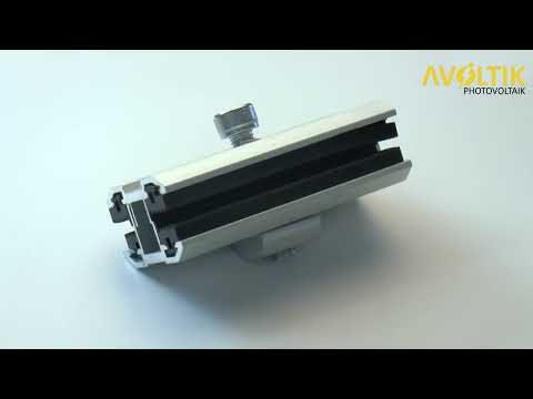 Avoltik Laminat Mittelklemme für Dünnschichtmodule | Photovoltaik Solarmodul Montagezubehör