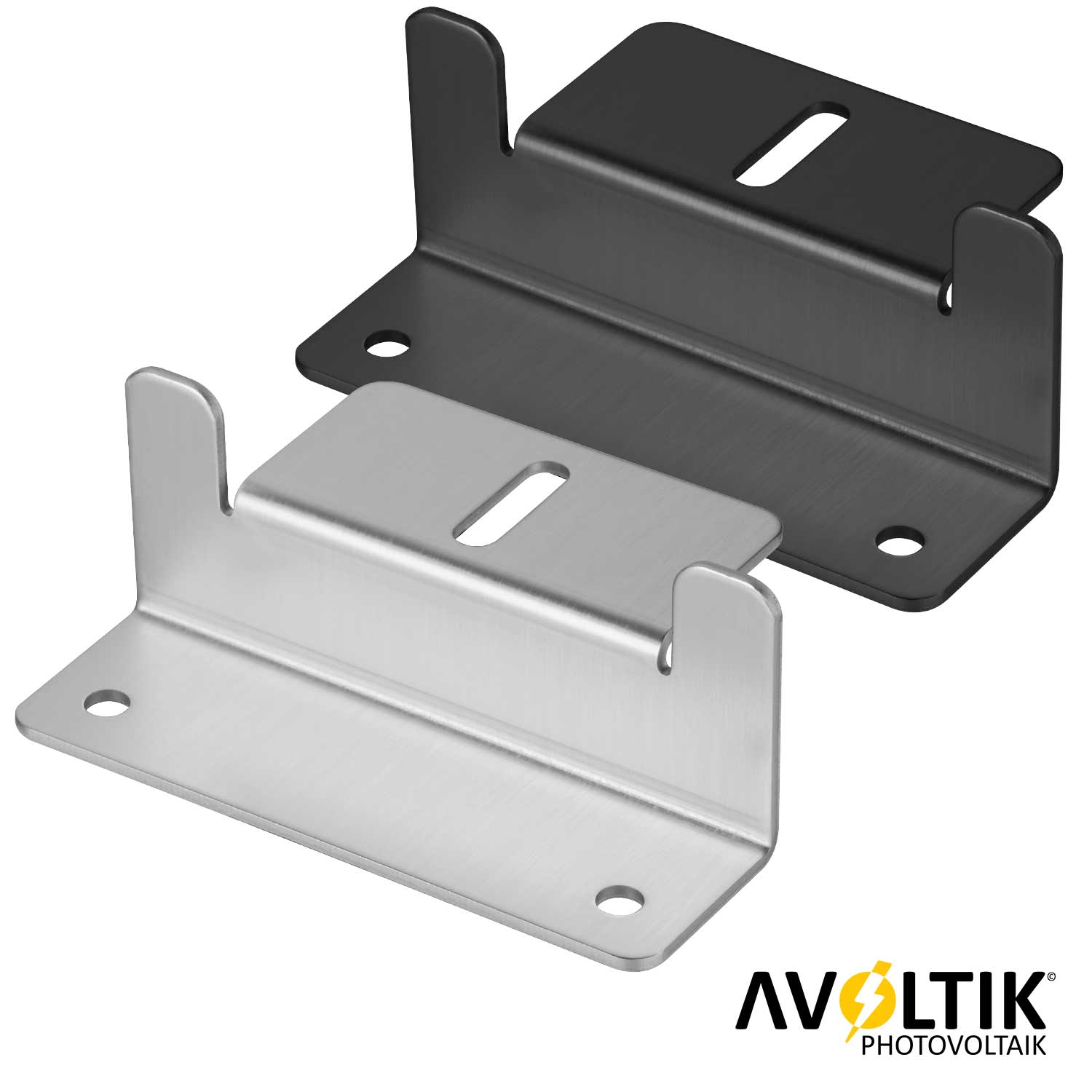 Solarpanel Halterung Z-Winkel II ( 4 Stück) in Silber oder Schwarz Produktbild