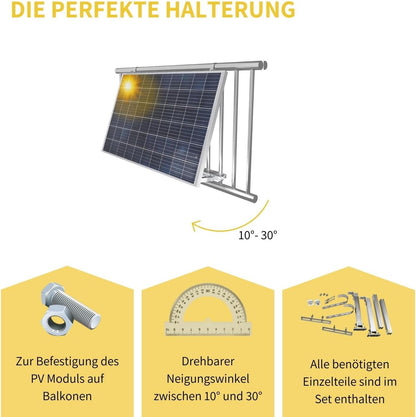 Avoltik Balkonhalterungsset für ein Solarpanel Produkthinweise