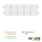 Avoltik Wellblechdach Montage Set 250mm für 5 Solarpanele silber