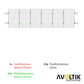 Avoltik Wellblechdach Montage Set 250mm für 6 Solarpanele silber