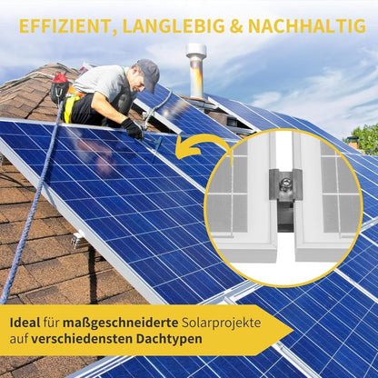 Avoltik Solarpanel Ziegeldach Befestigung Montageset/ Montagesystem für Panele von 30-40mm