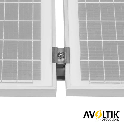 Avoltik Solarpanel Ziegeldach Befestigung für Paneele von 30-40mm Details Montage Mittelklemme