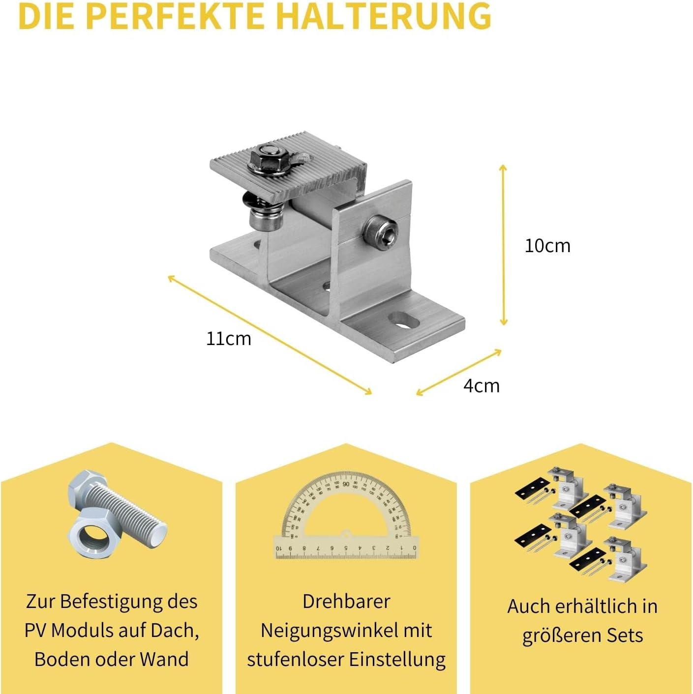 Avoltik Aufständerung Winkel 4er Set: Die Perfekte Halterung Produktdetails