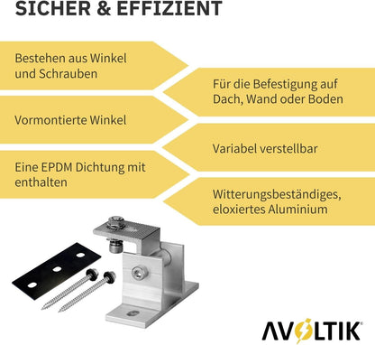 Avoltik Aufständerung Winkel 4er Set Sicher & Effizient