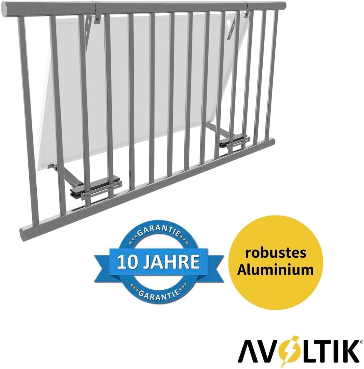 Avoltik Balkonhalterungsset für ein Solarpanel 10 Jahre Garantie, Robustes Aluminium