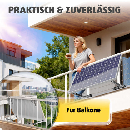 Avoltik alkonhalterungsset für ein Solarpanel - Praktisch und Zuverlässig für Balkone