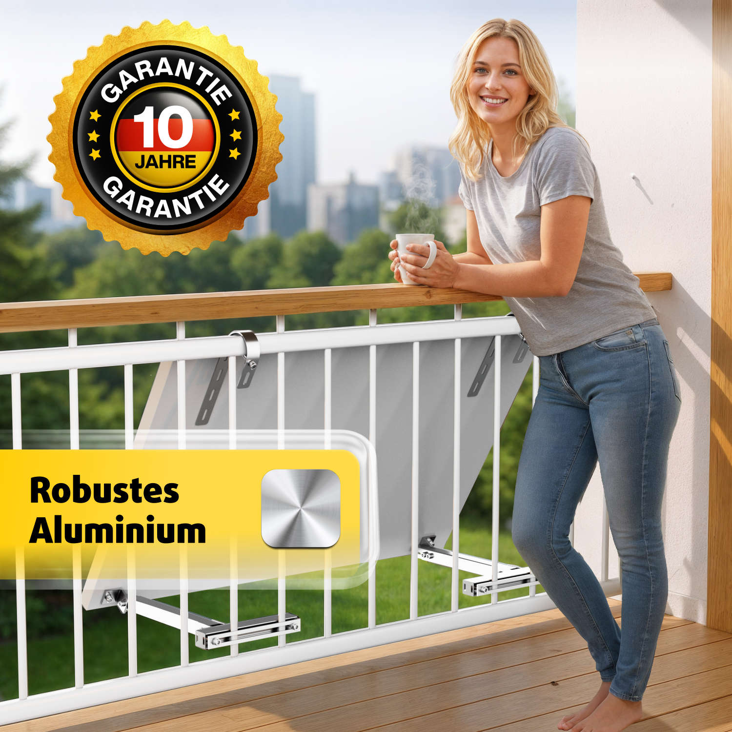 Avoltik alkonhalterungsset für ein Solarpanel - Robustes Aluminium