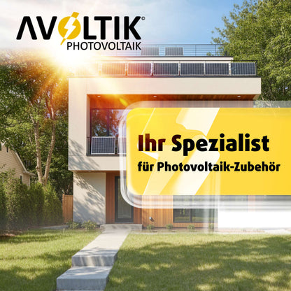 Avoltik Balkonkraftwerk Halterung Balkon für alle Solarpanel-Größen für eckige Geländer