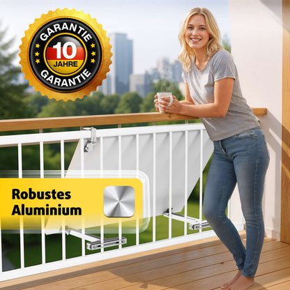 Avoltik Balkonkraftwerk Halterung Balkon für alle Solarpanel-Größen für eckige Geländer