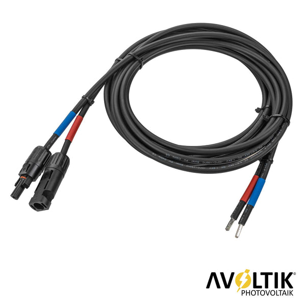 Avoltik Batteriekabel 6mm² Verbindungskabel Solarmodul zu Solarladeregler Anschlusskabel