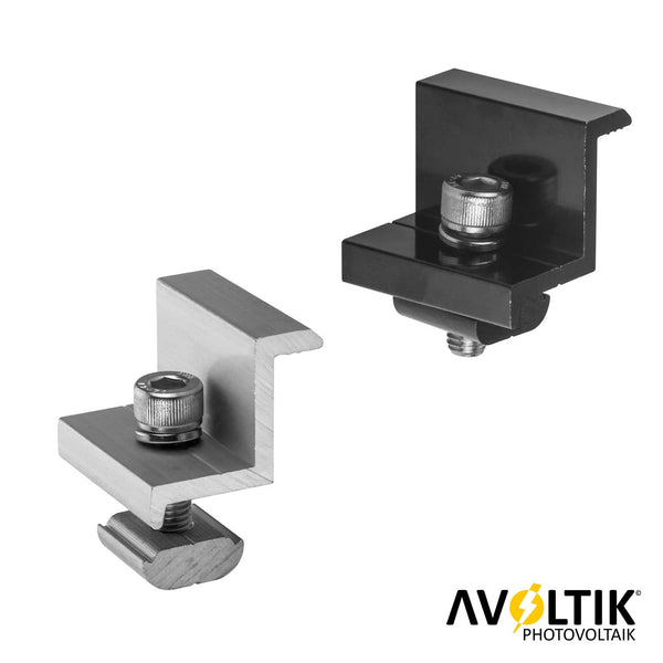Avoltik Endklemme 30mm 35mm Silber oder Schwarz