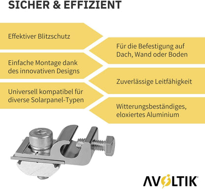 Avoltik Erdungsklemme: Sicher & Effizient. Produkthinweise
