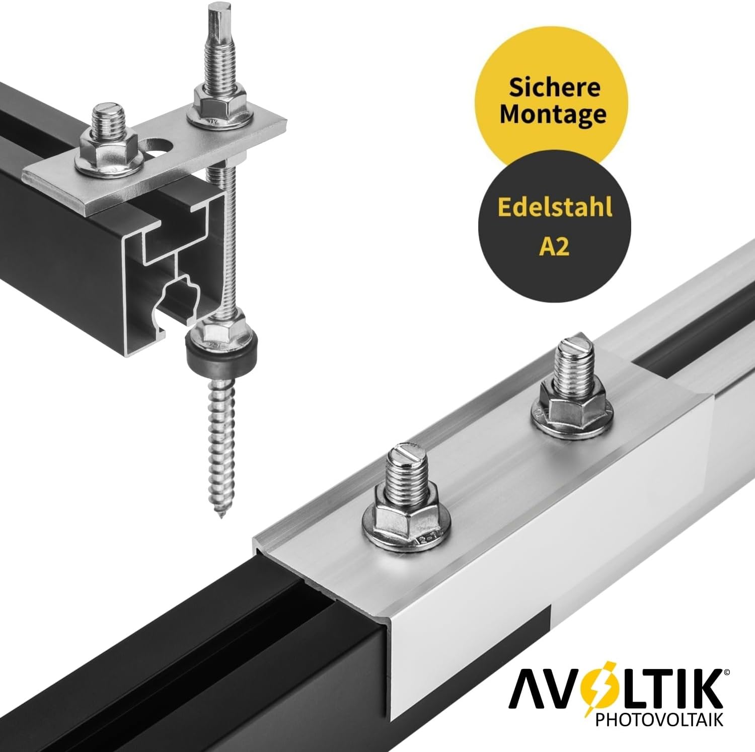 Avoltik Hammerkopfschraube  M10 25mm oder 30mm Anwendungsbeispiel