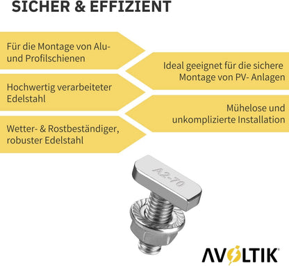 Avoltik Hammerkopfschraube  M8 25mm Produktinfos