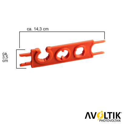 Avoltik Montagewerkzeug MC4 Stecker Universalwerkzeug zur Montage, 2 Stück Bemaßung
