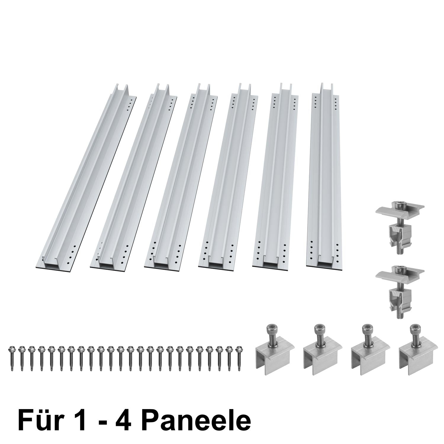 Avoltik Solar Halterung Flachdach Montageset für 1 - 4 Solarmodule von 30-40mm Produktbild