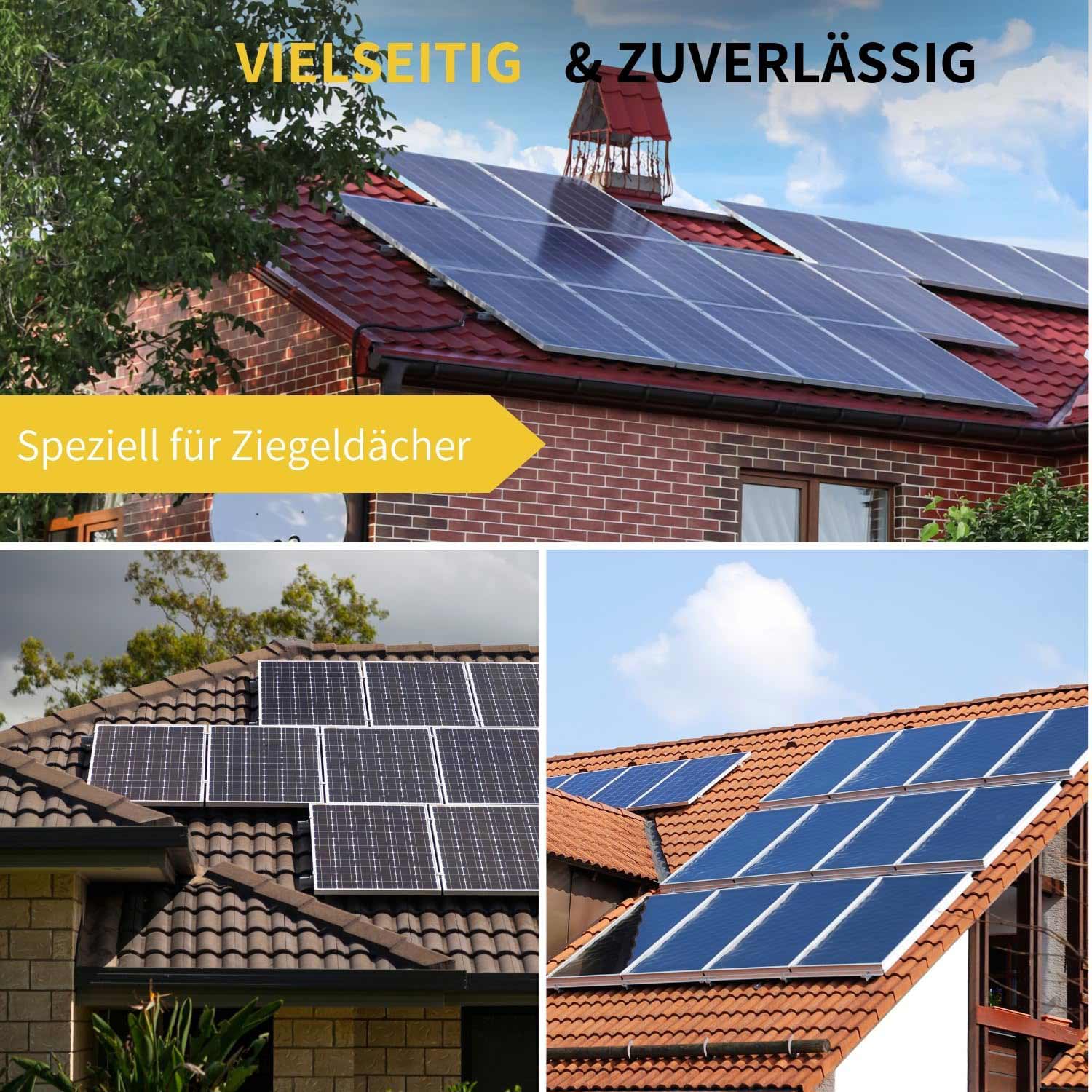 Avoltik Solar Halterung Ziegeldach-Montageset Anwendungsbeispiele