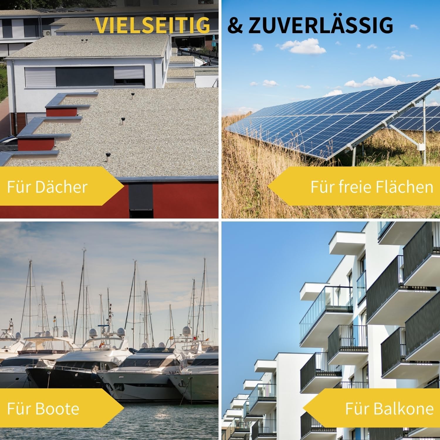 Avoltik Solar Halterung Ziegeldach Montageset für 2 Paneele 30-45mm Anwendungsbereiche