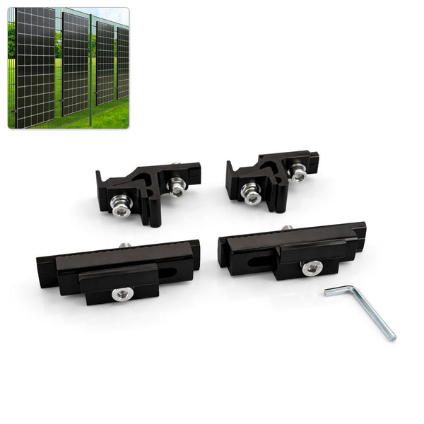 Avoltik Solarhalterung für Doppelstabmattenzaun | PV Halterung für Gartenzaun I für Module 30-35 mm