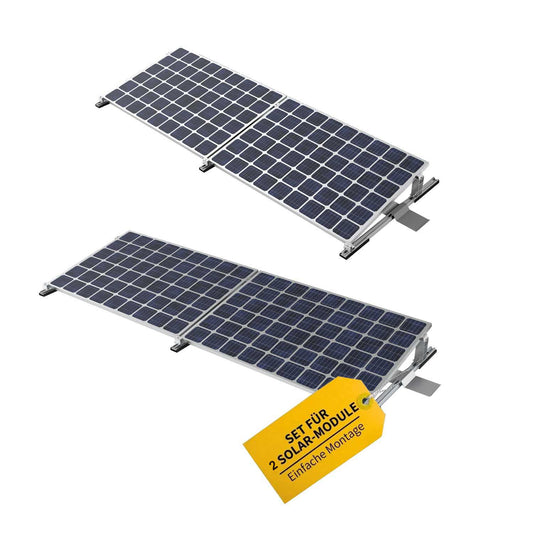 Avoltik Solarpanel Ballast Halterung für 2 Solar Module I Für Solarmodule in flexibler Ausrichtung Produktbild