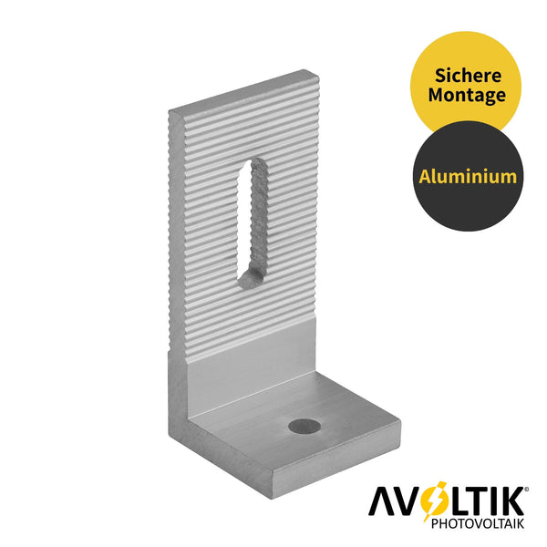 Avoltik Verbindungswinkel 90° L Fuß Halter Schienenverbinder Verbinder Alu