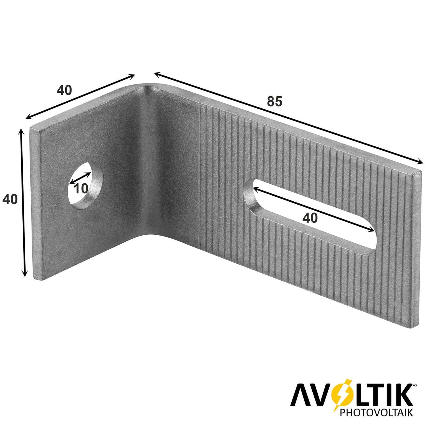 Avoltik Verbindungswinkel 90° L Fuß Halter Schienenverbinder Verbinder aus Edelstahl Abmessungen