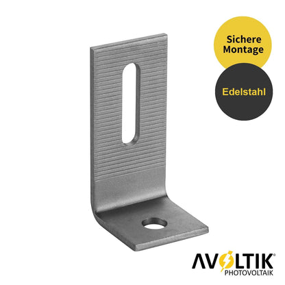 Avoltik Verbindungswinkel 90° L Fuß Halter Schienenverbinder Verbinder aus Edelstahl Produktbild