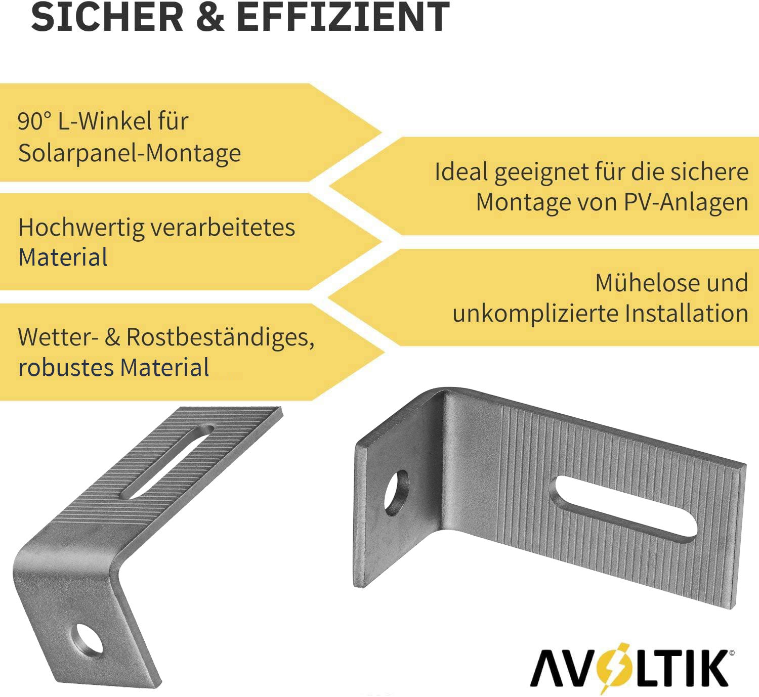 Avoltik Verbindungswinkel 90° L Fuß Halter Schienenverbinder Verbinder aus Edelstahl Produkthinweise