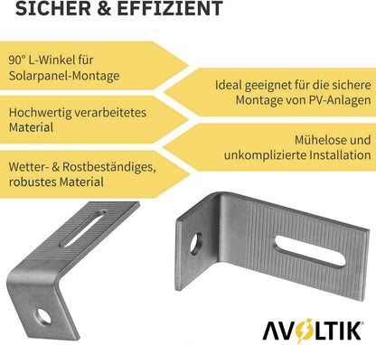 Avoltik Verbindungswinkel 90° L Fuß Halter Schienenverbinder Verbinder aus Edelstahl Produkthinweise