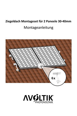 Ziegeldach Montageset 2 Paneele 55577702 Montageanleitung
