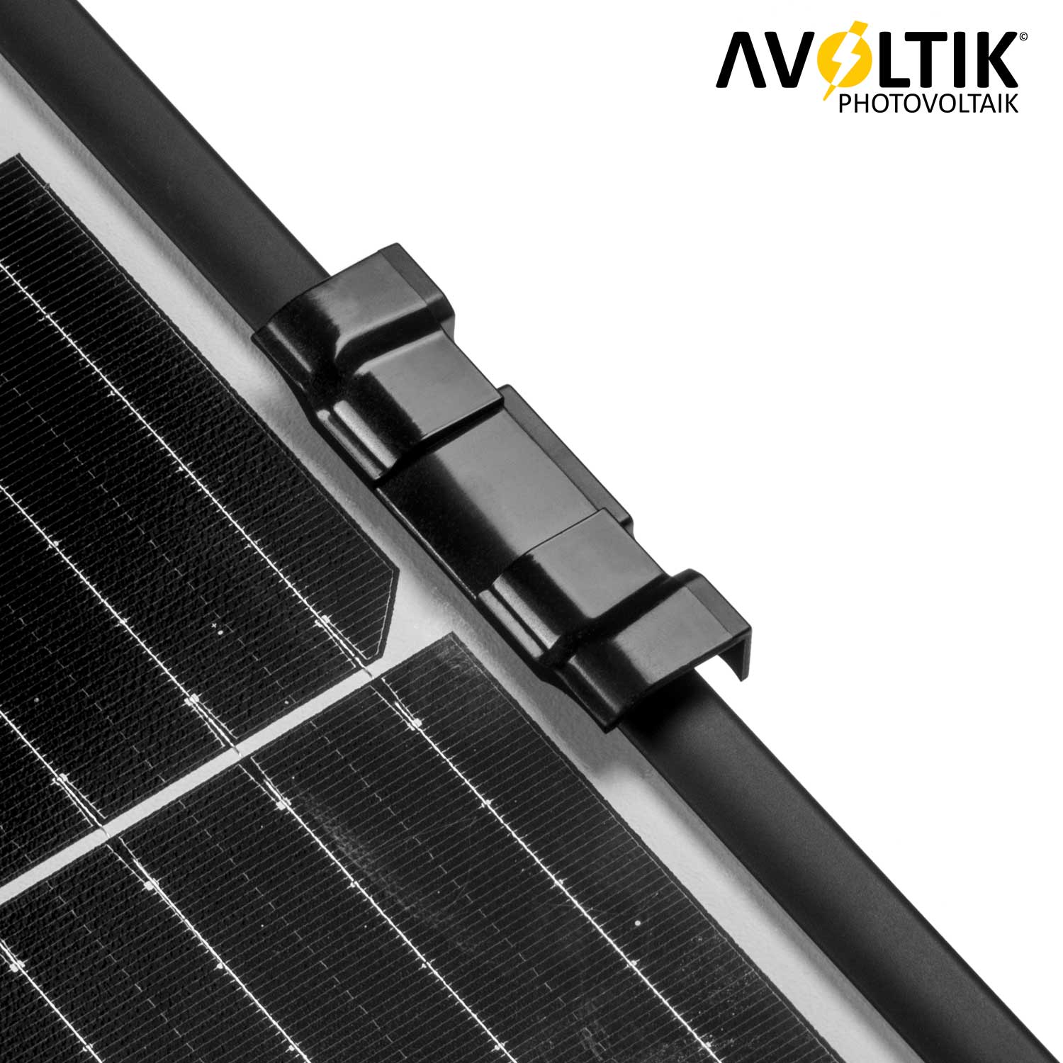 Wasserablauf Clips Ablaufclips Solarpanel Solar 10 Stück PV-Clips für 30mm, 35mm oder 40mm Rahmenhöhe Anwendungsbeispiel Detailaufnahme