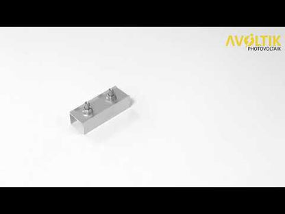 Avoltik Montageschiene C Profilverbinder für 40X40 Aluprofile mit Schrauben