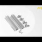 Avoltik Wellblechdach Montage Set 250mm für Solarpanele silber