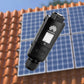 Huawei SDongleA-05wlan-fe im Hintergrund Dach mit Solarpanelen