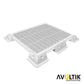 Avoltik 7er Set ABS Solarmodul Eck Halterung mit Kabelführungsdose Anwendungsbeispiel