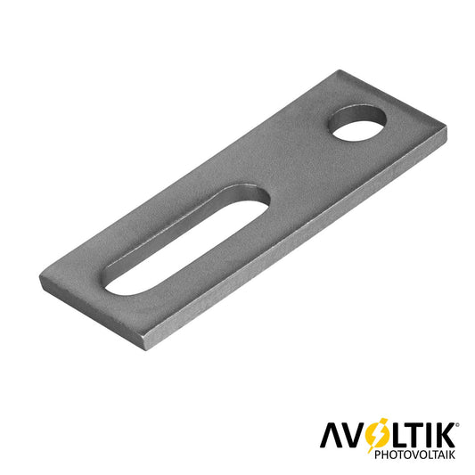 Avoltik Adapterplatte Adapterblech Edelstahl für Stockschrauben M10 A2 5mm