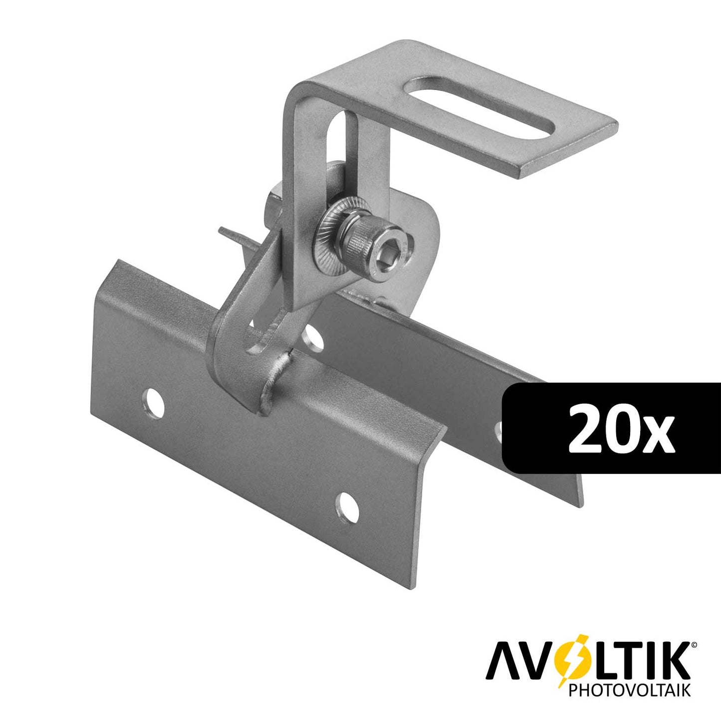 Avoltik Dachhaken Trapezblech / Schienenbefestigung Edelstahl 20 Stück
