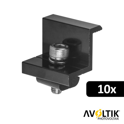 Avoltik Endklemme 30mm Schwarz 10 Stück