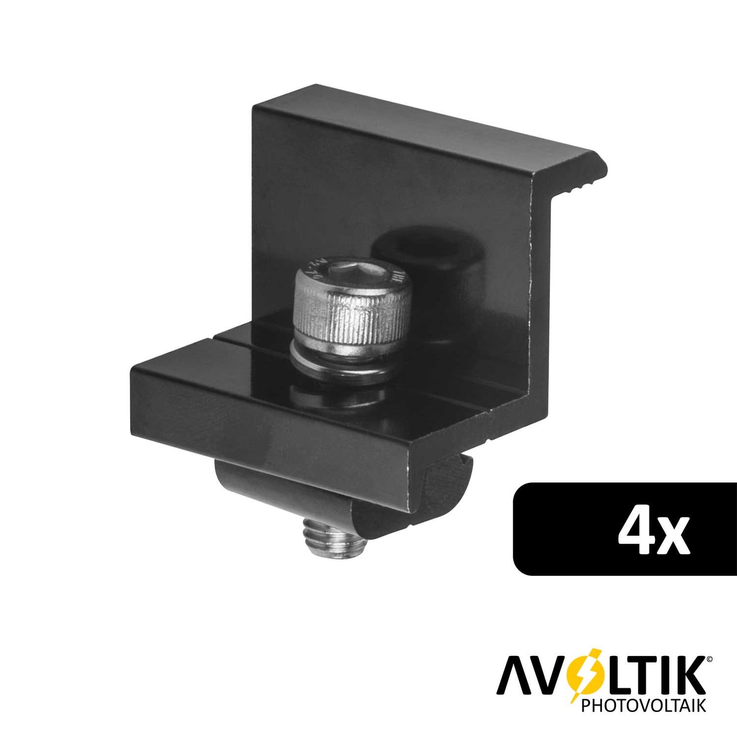 Avoltik Endklemme 30mm Schwarz 4 Stück