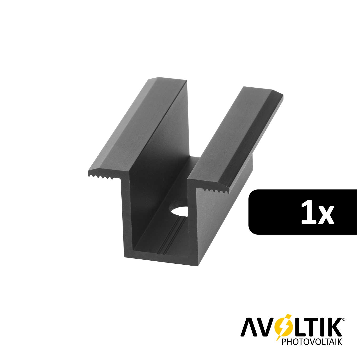 Avoltik Mittelklemme 25 - 40 mm in Schwarz 1 Stück