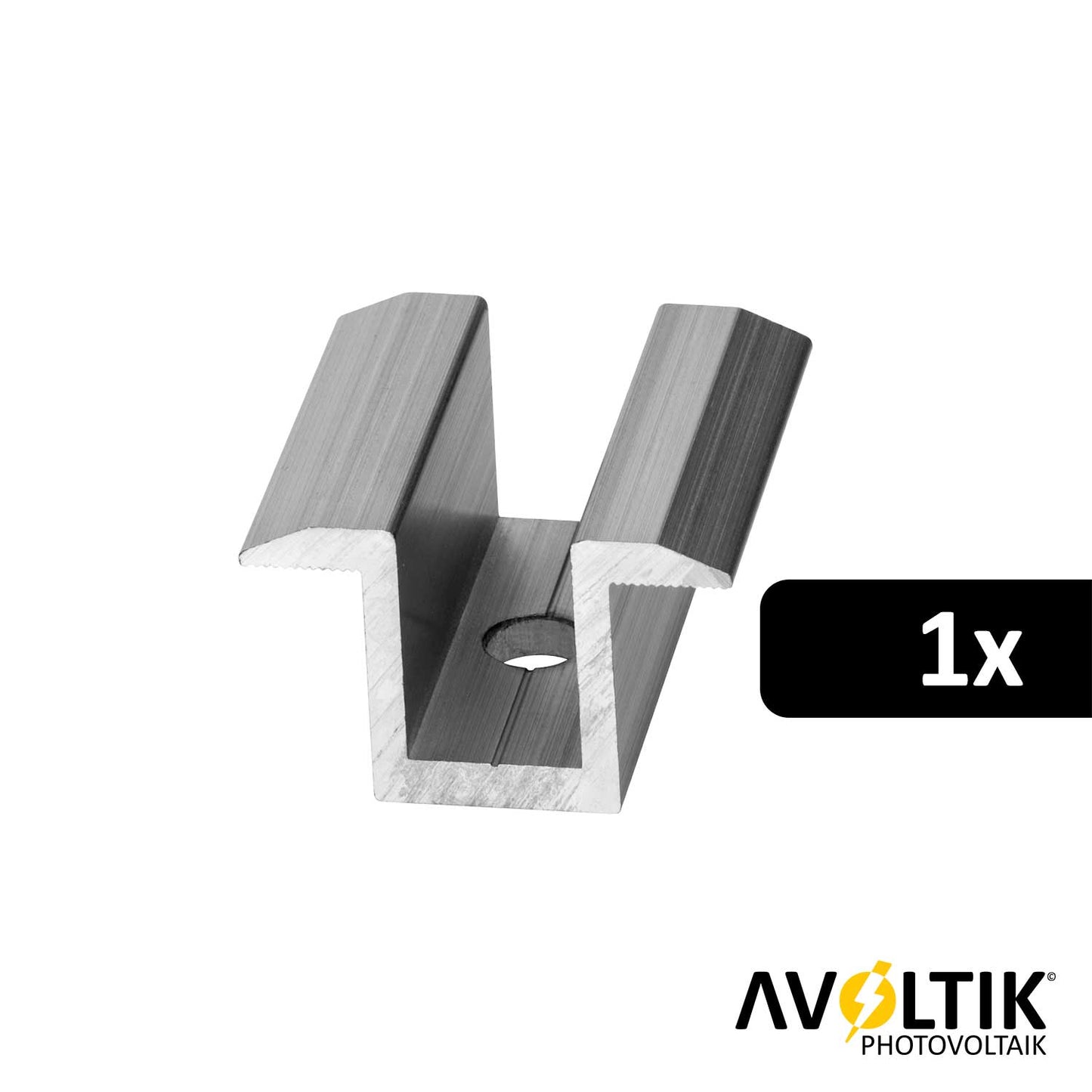 Avoltik Mittelklemme 25 - 40 mm in Silber 1 Stück