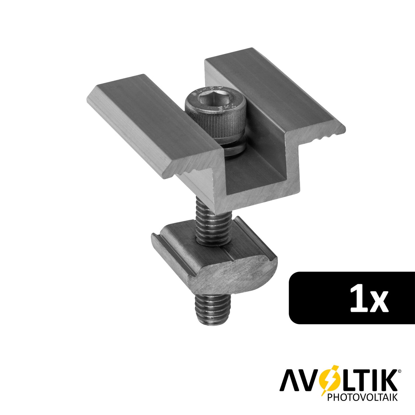 Avoltik Mittelklemme 30mm Silber 1 Stück